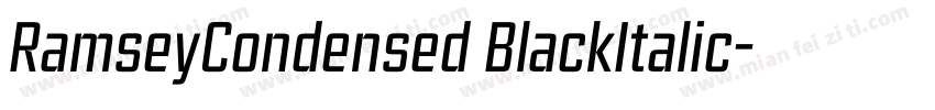 RamseyCondensed BlackItalic字体转换